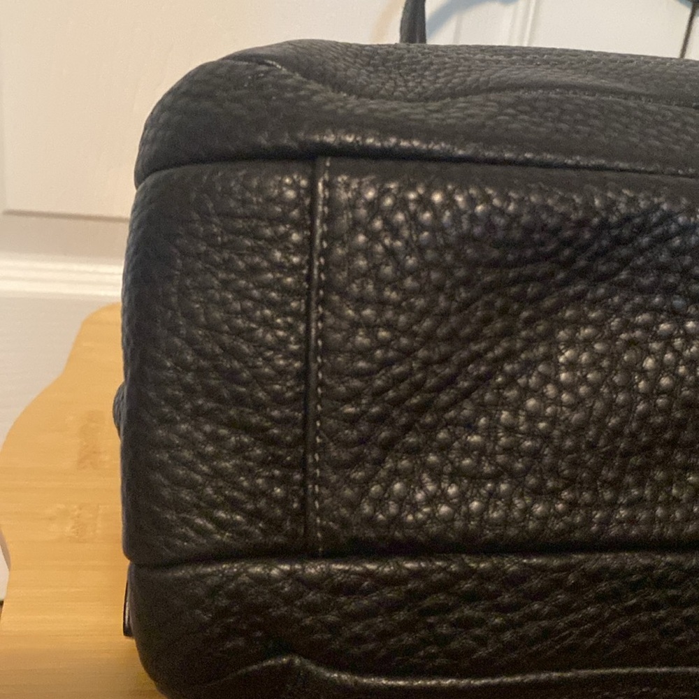 COACH🖤Penelope Black🖤Pebbled Leather Three Compartment Satchel/Like New - Picture 14 of 16